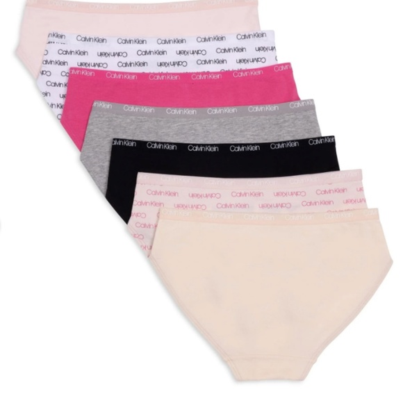 NEW Calvin Klein Girls' Bikini Underwear 7-Pack - Picture 2 of 3